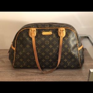AUTH. Louis Vuitton Monogram Montorgueil GM Bag!